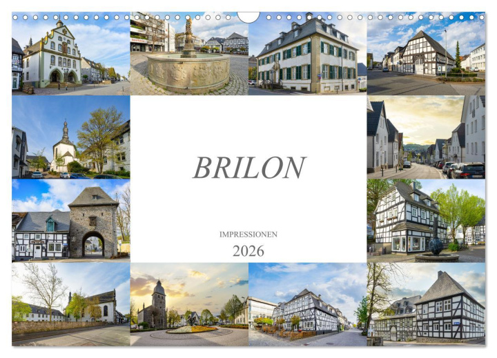 Calendario/Diario Brilon Impressionen (Wandkalender 2026 DIN A3 quer), CALVENDO Monatskalender Calvendo