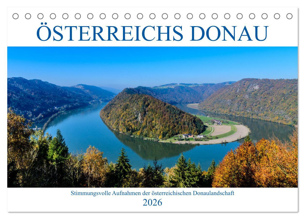 Kalendář/Diář Österreichs Donau (Tischkalender 2026 DIN A5 quer), CALVENDO Monatskalender Calvendo