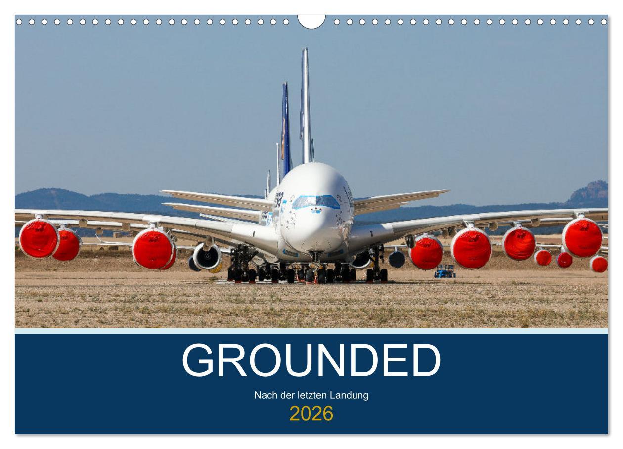 Kalendář/Diář GROUNDED (Wandkalender 2026 DIN A3 quer), CALVENDO Monatskalender Calvendo