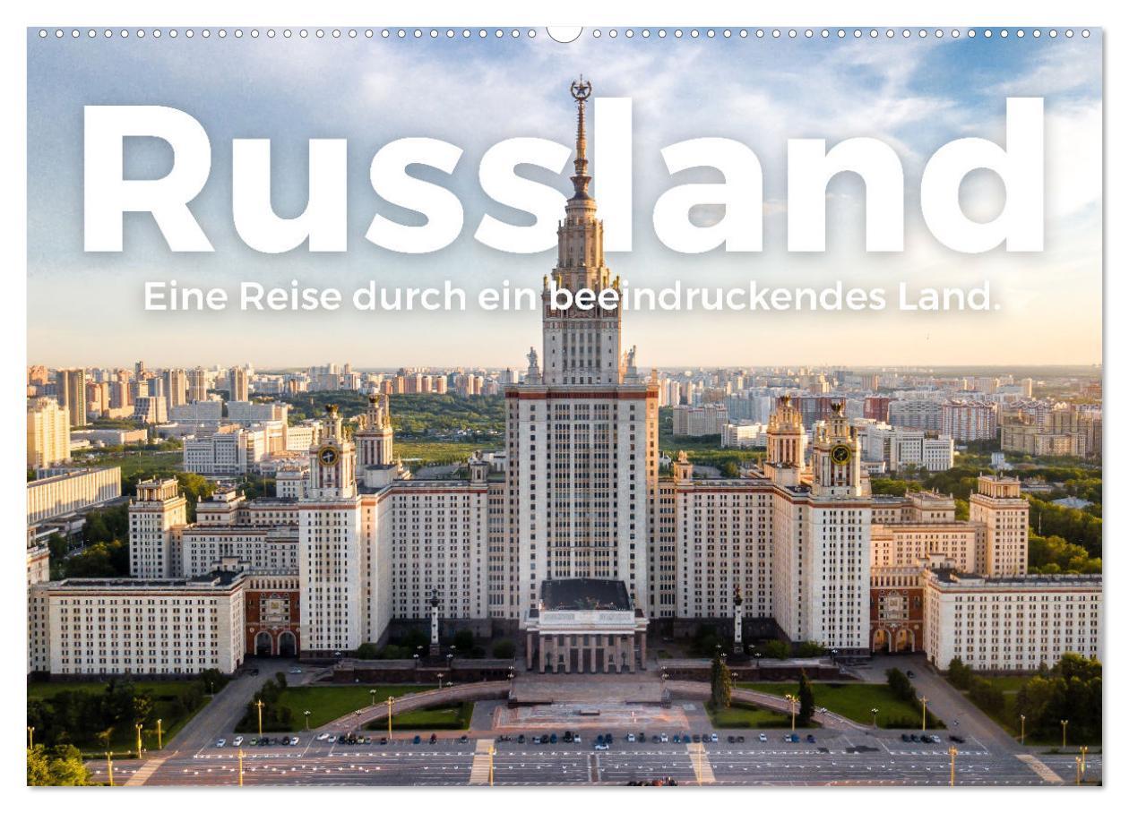 Kalendár/Diár Russland - Eine Reise durch ein beeindruckendes Land. (Wandkalender 2026 DIN A2 quer), CALVENDO Monatskalender Calvendo