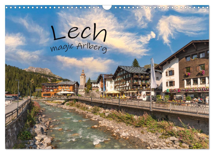 Calendario/Diario Lech - magic Arlberg (Wandkalender 2026 DIN A3 quer), CALVENDO Monatskalender Calvendo