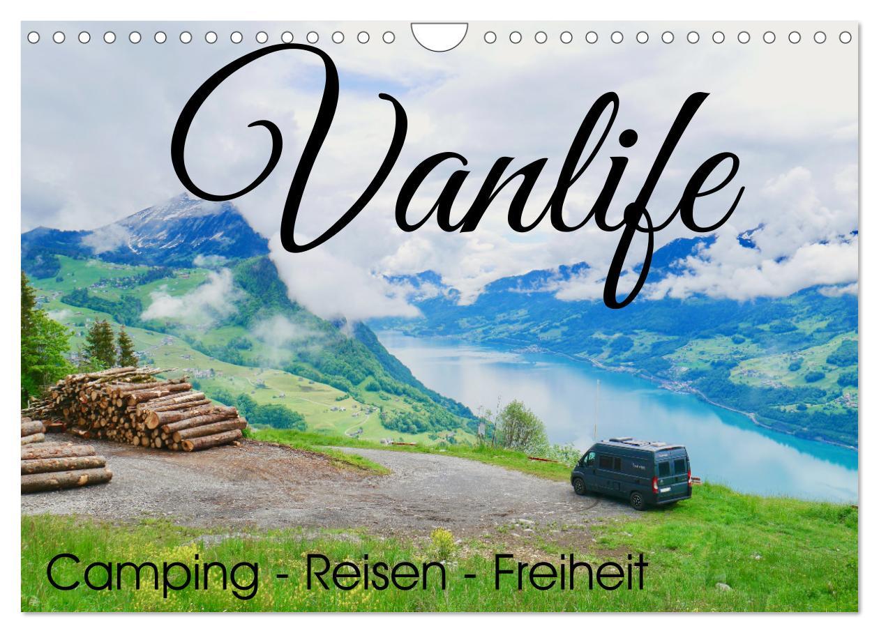 Kalendár/Diár Vanlife; Camping - Freiheit - Reisen (Wandkalender 2026 DIN A4 quer), CALVENDO Monatskalender Calvendo