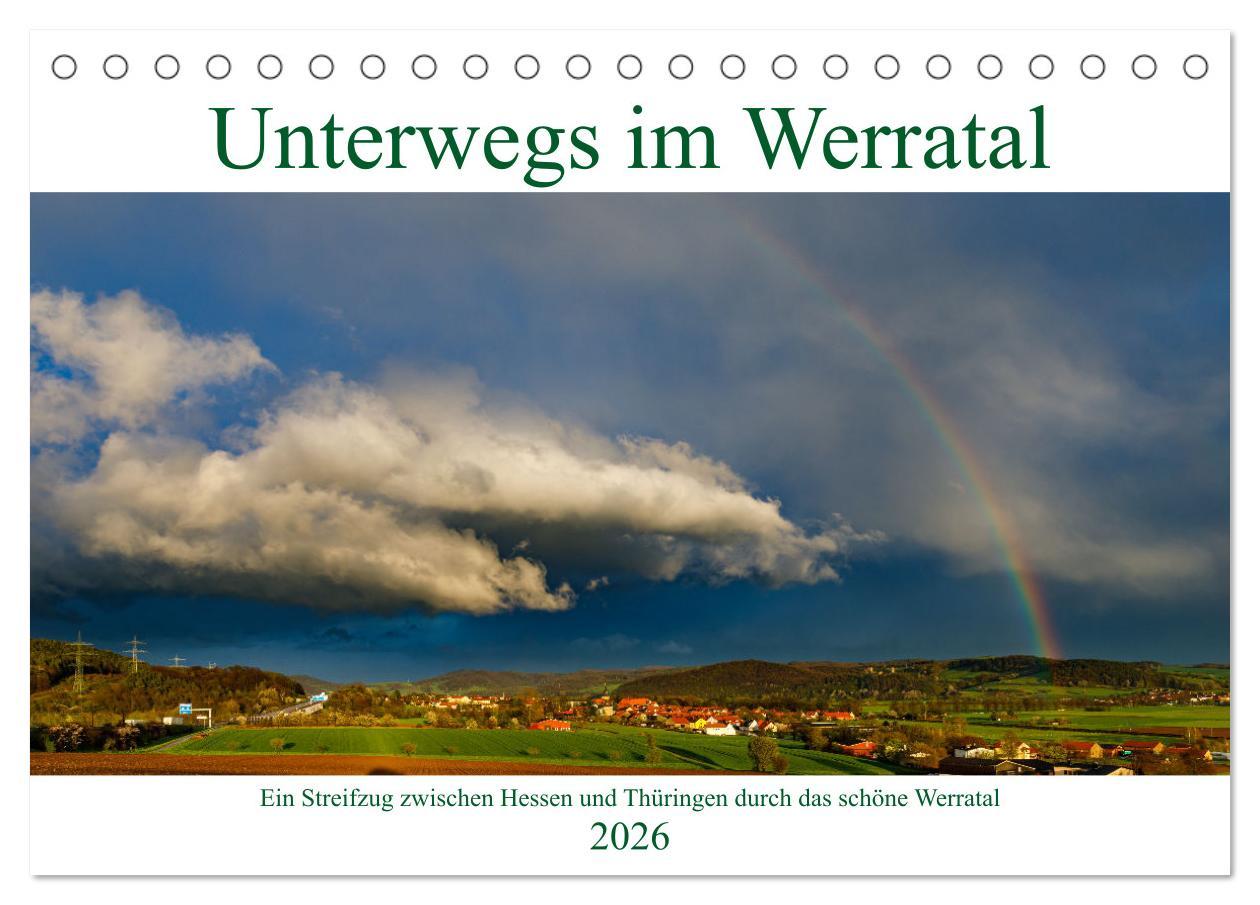 Kalendár/Diár Unterwegs im Werratal (Tischkalender 2026 DIN A5 quer), CALVENDO Monatskalender Calvendo