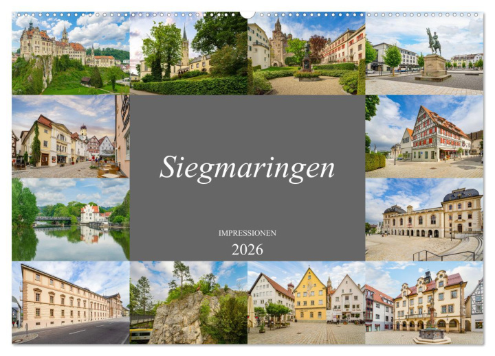 Kalendár/Diár Sigmaringen Impressionen (Wandkalender 2026 DIN A2 quer), CALVENDO Monatskalender Calvendo