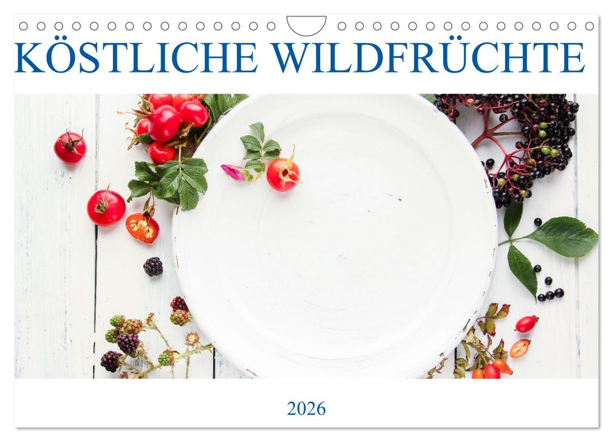Kalendář/Diář KÖSTLICHE WILDFRÜCHTE (Wandkalender 2026 DIN A4 quer), CALVENDO Monatskalender Calvendo
