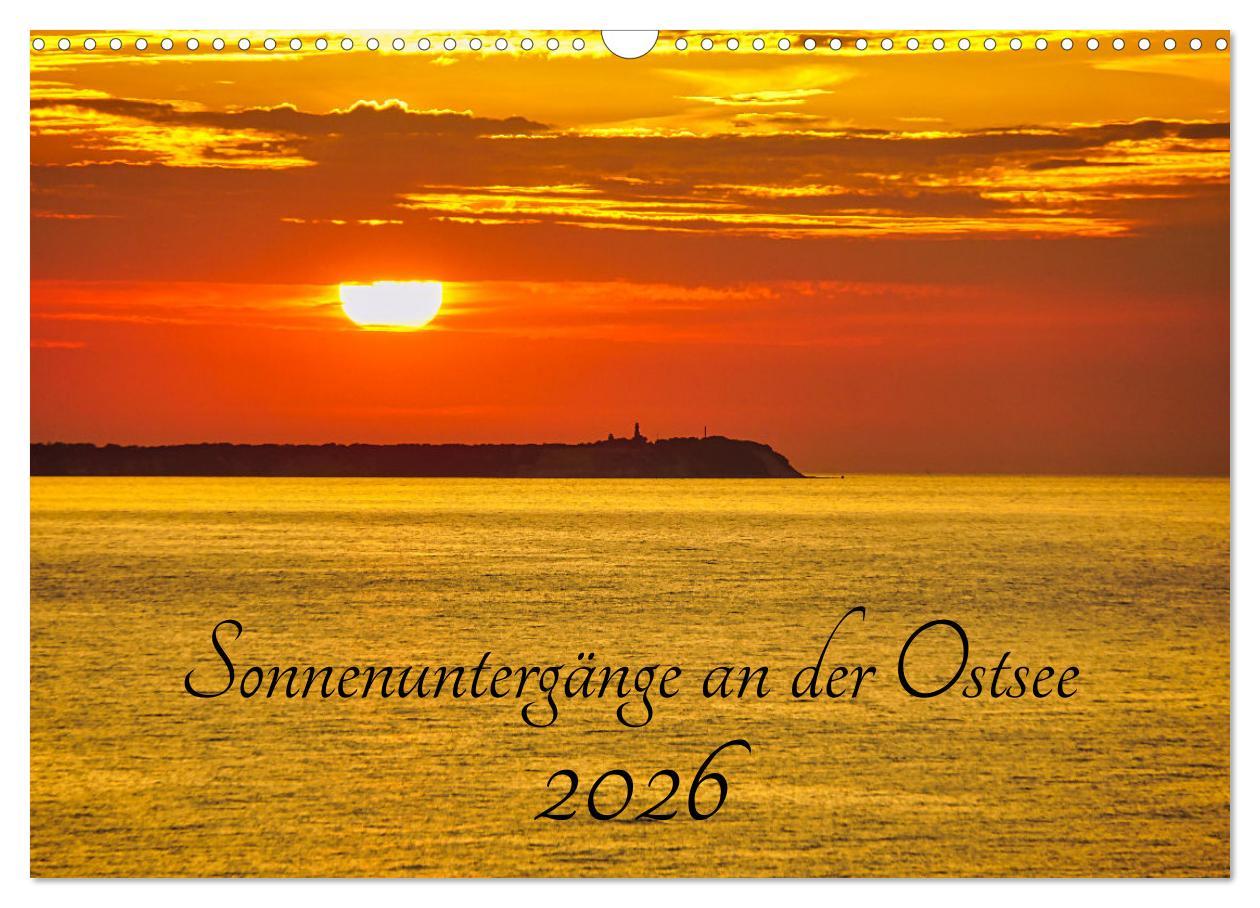 Kalendář/Diář Sonnenuntergänge an der Ostsee (Wandkalender 2026 DIN A3 quer), CALVENDO Monatskalender Calvendo
