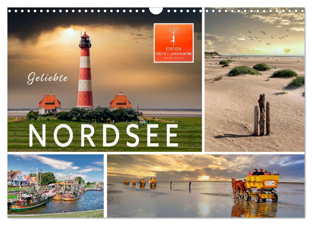 Kalendář/Diář Geliebte Nordsee (Wandkalender 2026 DIN A3 quer), CALVENDO Monatskalender Calvendo