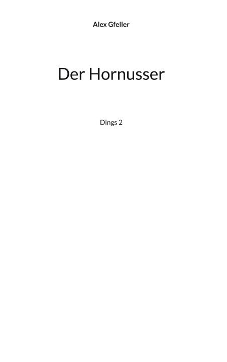Kniha Der Hornusser 