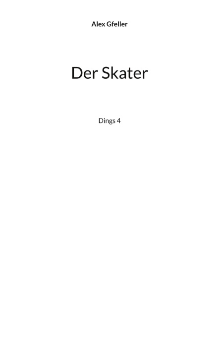 Kniha Der Skater 