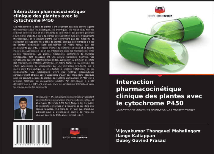 Kniha Interaction pharmacocinétique clinique des plantes avec le cytochrome P450 Ilango Kaliappan