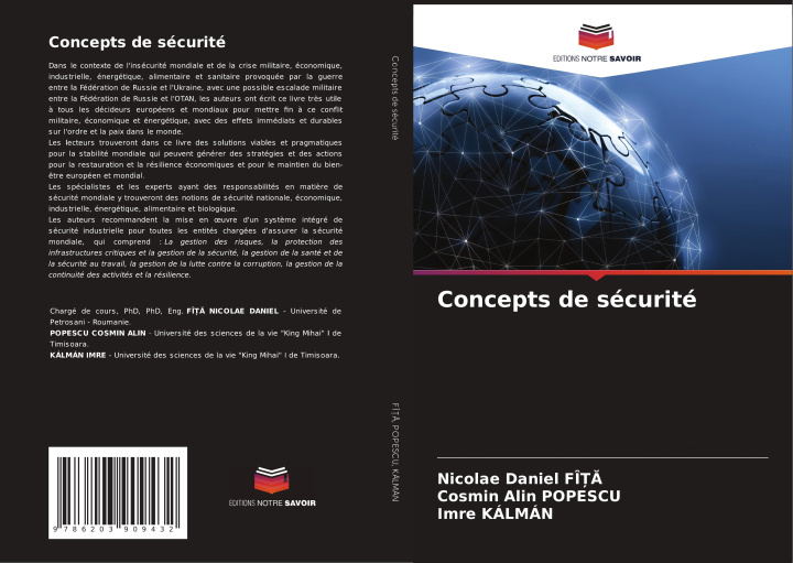 Knjiga Concepts de sécurité Cosmin Alin Popescu