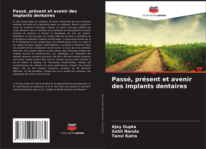 Kniha Passé, présent et avenir des implants dentaires Sahil Narula