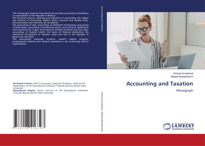 Kniha Accounting and Taxation Natalia Bartashevich