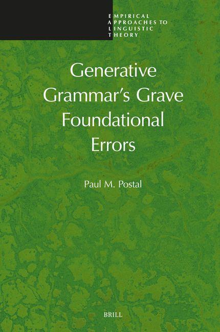 Kniha Generative Grammar's Grave Foundational Errors 