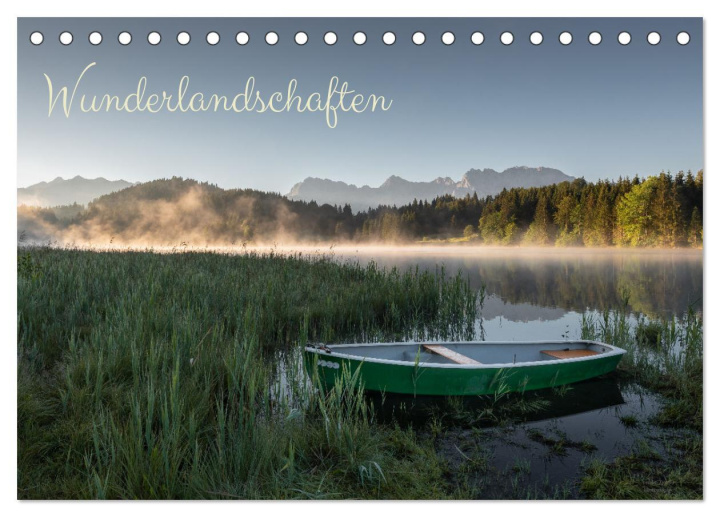 Calendar / Agendă Wunderlandschaften (Tischkalender 2026 DIN A5 quer), CALVENDO Monatskalender Calvendo