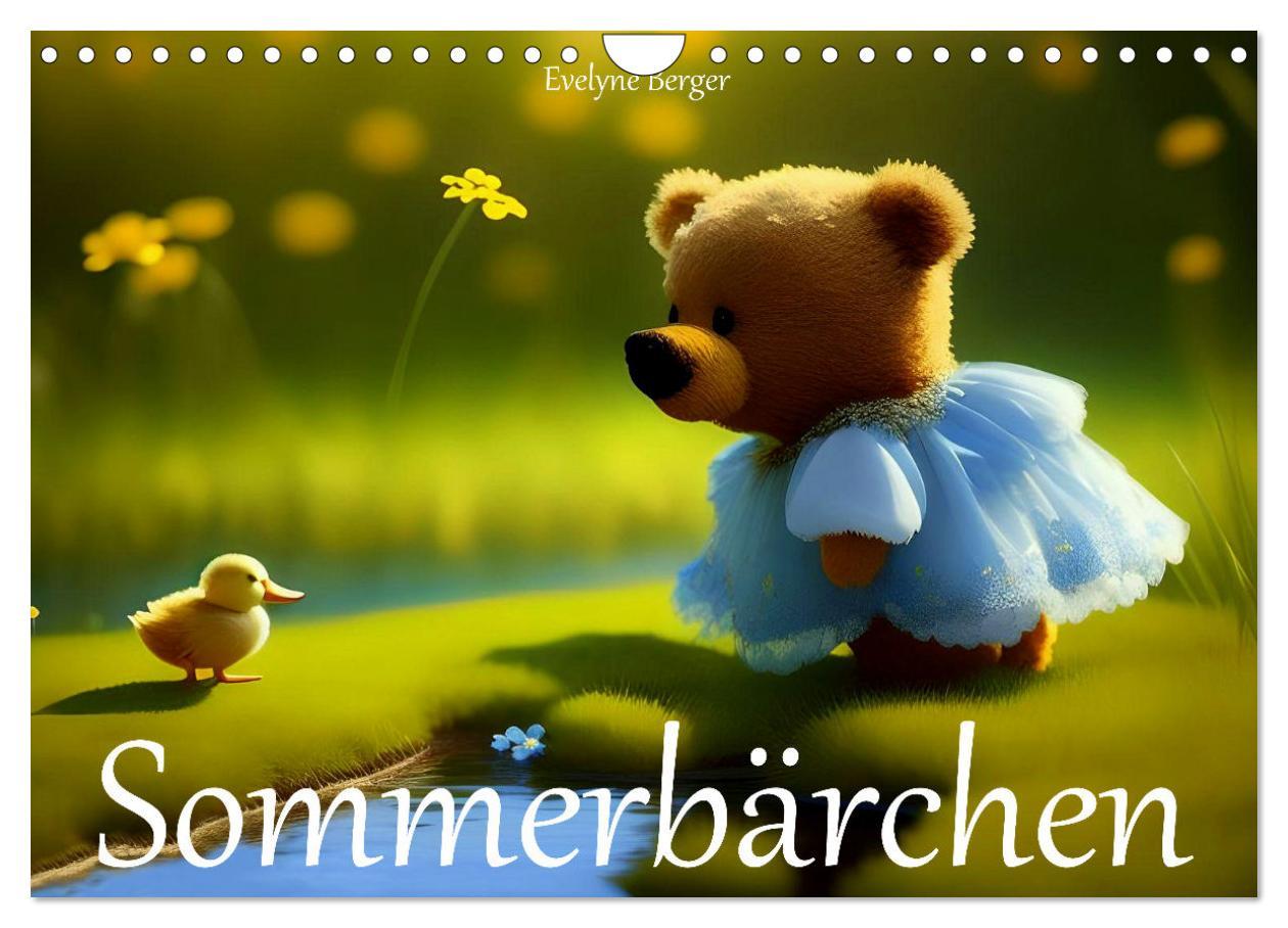 Kalendár/Diár Sommerbärchen (Wandkalender 2026 DIN A4 quer), CALVENDO Monatskalender Calvendo