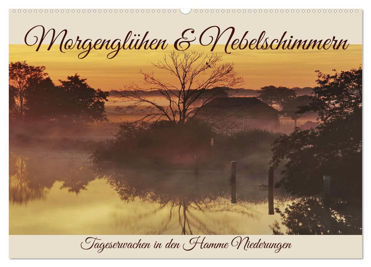 Kalendář/Diář Morgenglühen & Nebelschimmer (Wandkalender 2026 DIN A2 quer), CALVENDO Monatskalender Calvendo