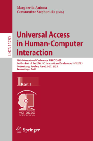 Kniha Universal Access in Human-Computer Interaction Margherita Antona