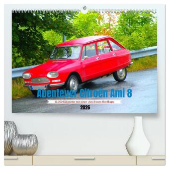 Kalendár/Diár Abenteuer Citroen Ami 8 (hochwertiger Premium Wandkalender 2026 DIN A2 quer), Kunstdruck in Hochglanz Calvendo