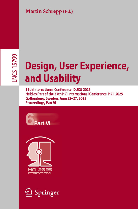 Kniha Design, User Experience, and Usability Martin Schrepp