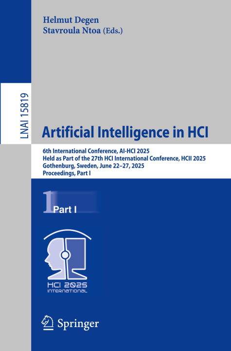 Knjiga Artificial Intelligence in HCI Helmut Degen