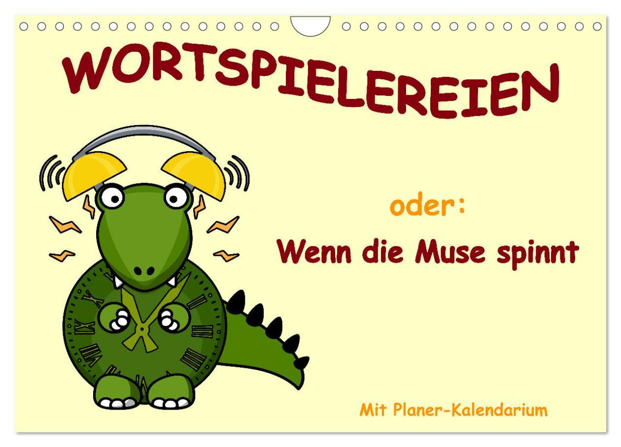 Kalendár/Diár Wortspielereien (Wandkalender 2026 DIN A4 quer), CALVENDO Monatskalender Calvendo