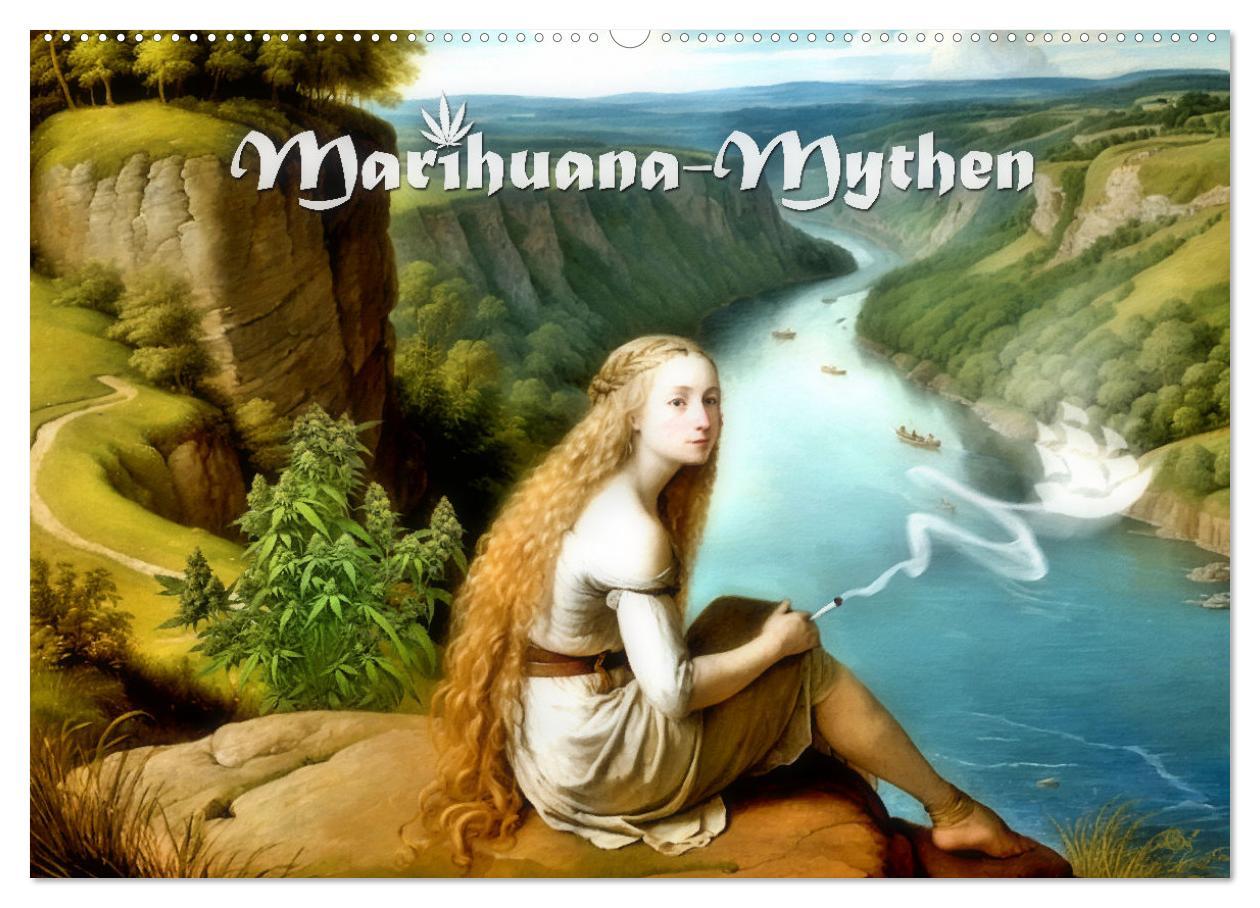 Kalendár/Diár Marihuana-Mythen (Wandkalender 2026 DIN A2 quer), CALVENDO Monatskalender Calvendo