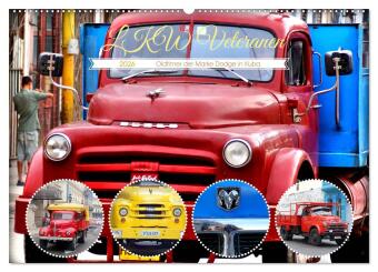Kalendár/Diár LKW Veteranen - Oldtimer der Marke Dodge in Kuba (Wandkalender 2026 DIN A2 quer), CALVENDO Monatskalender Calvendo