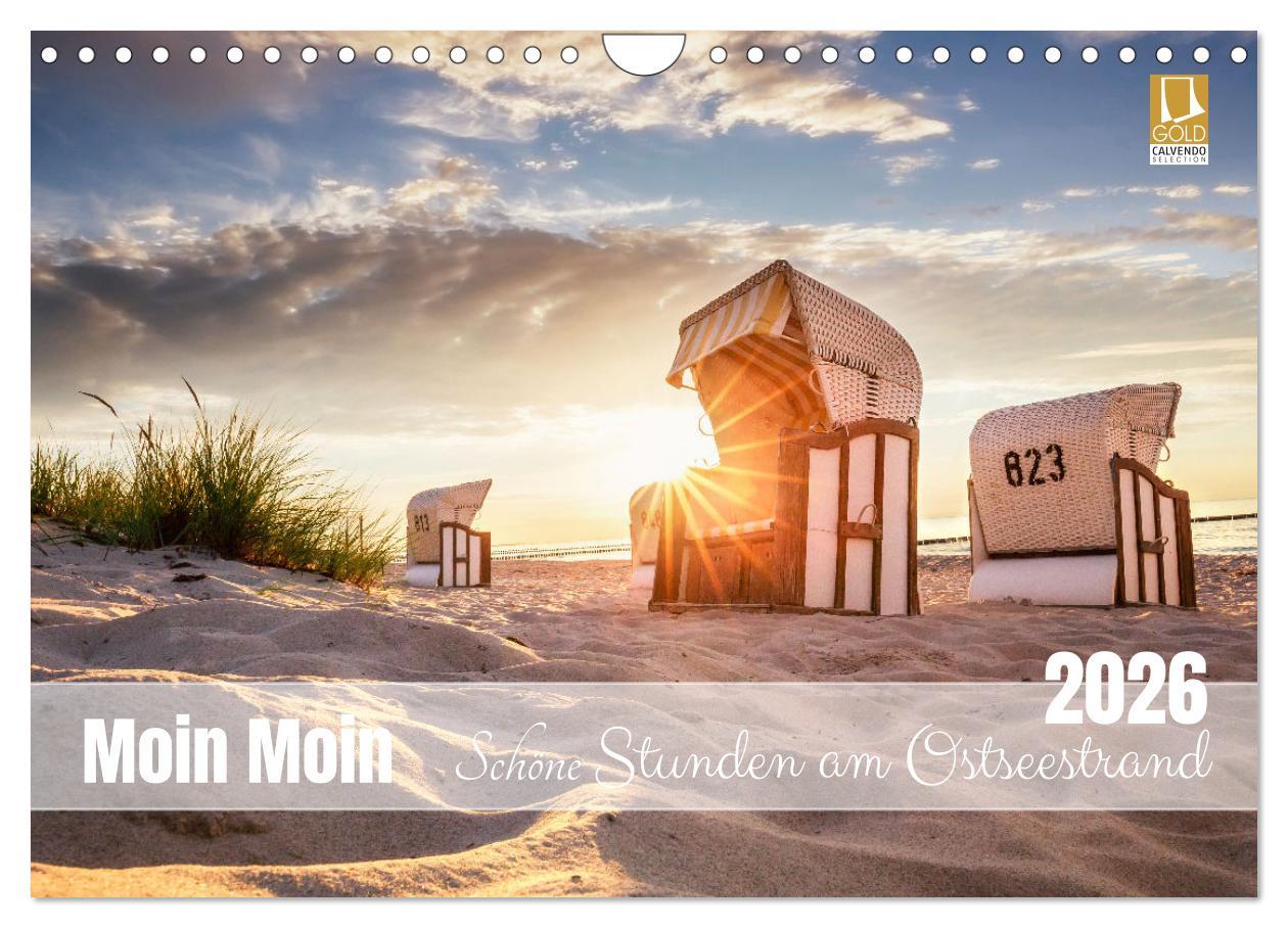 Kalendář/Diář Moin Moin Schöne Stunden am Ostseestrand (Wandkalender 2026 DIN A4 quer), CALVENDO Monatskalender Calvendo