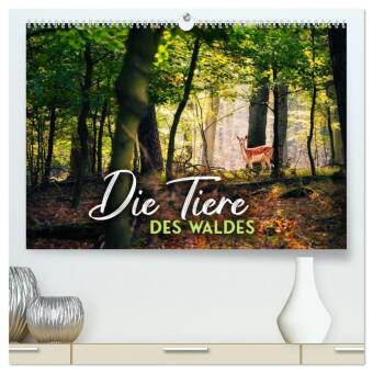 Kalendář/Diář Die Tiere des Waldes (hochwertiger Premium Wandkalender 2026 DIN A2 quer), Kunstdruck in Hochglanz Calvendo