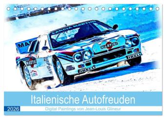 Kalendář/Diář Italienische Autofreuden (Tischkalender 2026 DIN A5 quer), CALVENDO Monatskalender Calvendo
