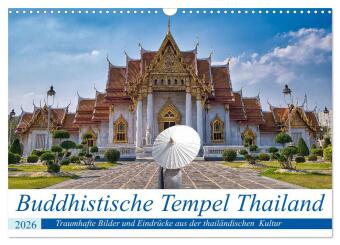 Kalendár/Diár Buddhistische Tempel Thailand (Wandkalender 2026 DIN A3 quer), CALVENDO Monatskalender Calvendo