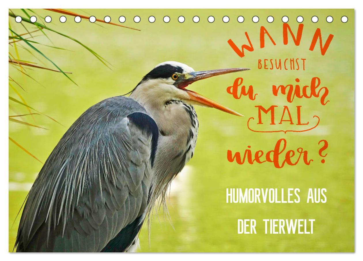 Kalendár/Diár Humorvolles aus der Tierwelt (Tischkalender 2026 DIN A5 quer), CALVENDO Monatskalender Calvendo