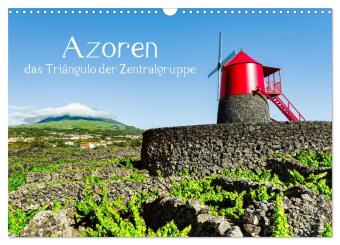 Kalendář/Diář Azoren - das Triangulo der Zentralgruppe (Wandkalender 2026 DIN A3 quer), CALVENDO Monatskalender Calvendo