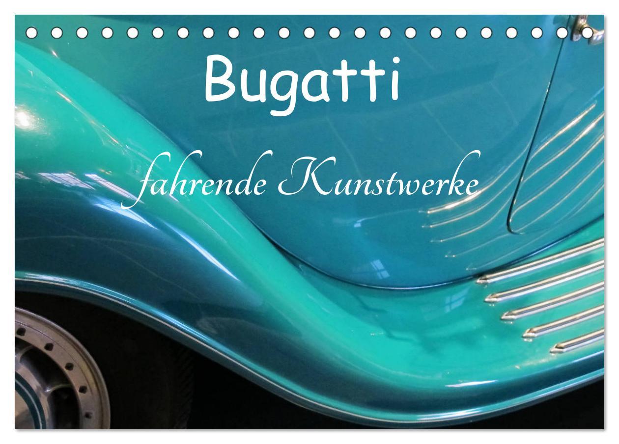 Kalendár/Diár Bugatti - fahrende Kunstwerke (Tischkalender 2026 DIN A5 quer), CALVENDO Monatskalender Calvendo