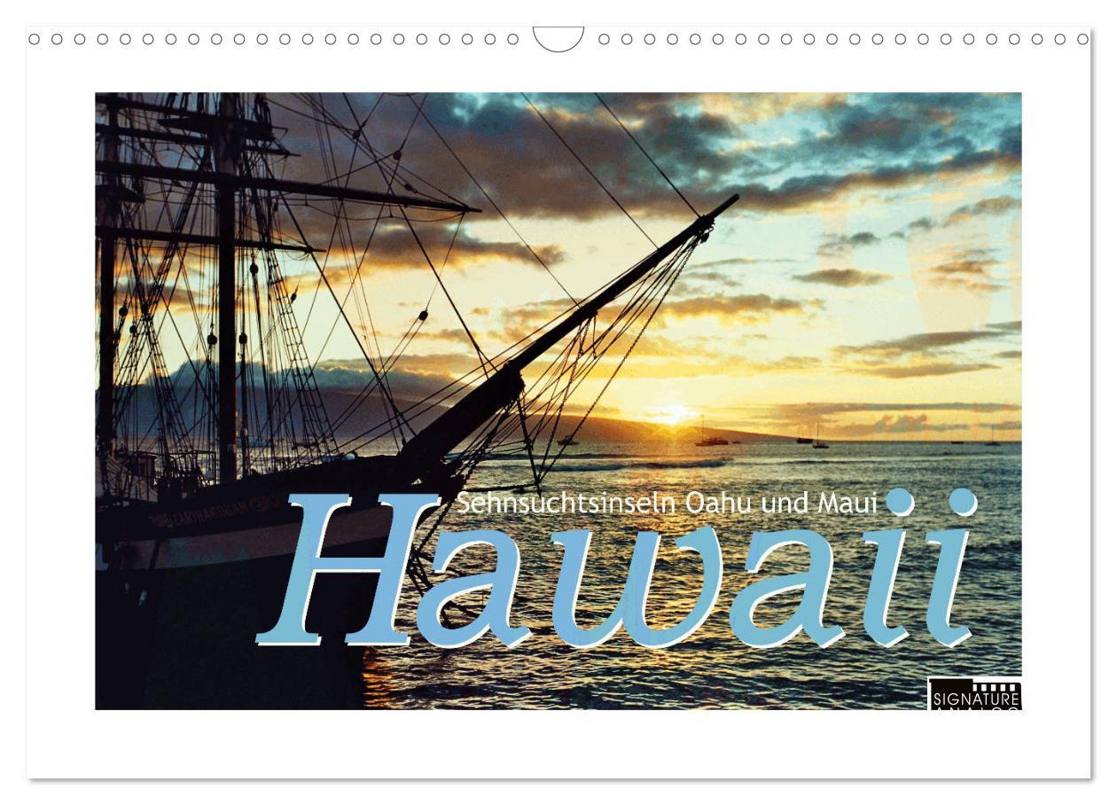 Kalendář/Diář Hawaii - Sehnsuchtsinseln Oahu und Maui (Wandkalender 2026 DIN A3 quer), CALVENDO Monatskalender Calvendo