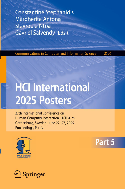 Kniha HCI International 2025 Posters Constantine Stephanidis
