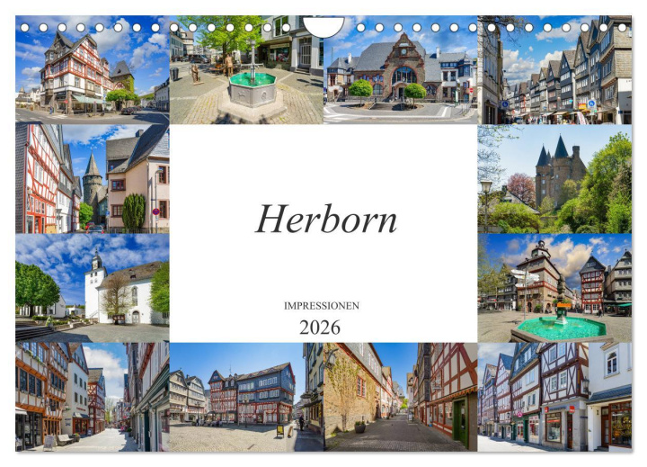 Calendar / Agendă Herborn Impressionen (Wandkalender 2026 DIN A4 quer), CALVENDO Monatskalender Calvendo