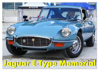 Calendar / Agendă Jaguar E-Type Memorial (Wandkalender 2026 DIN A2 quer), CALVENDO Monatskalender Calvendo