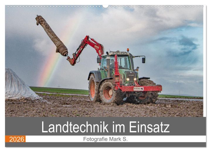 Koledar/Rokovnik Landtechnik im Einsatz (Wandkalender 2026 DIN A2 quer), CALVENDO Monatskalender Calvendo