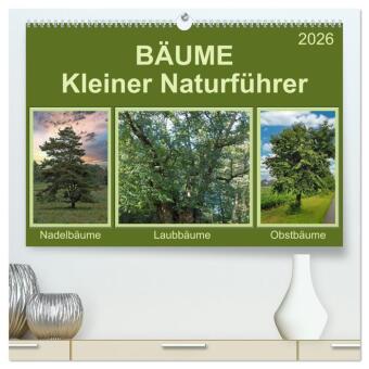 Kalendář/Diář Bäume Kleiner Naturführer (hochwertiger Premium Wandkalender 2026 DIN A2 quer), Kunstdruck in Hochglanz Calvendo