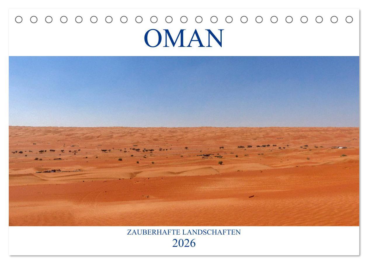 Kalendář/Diář Oman - Zauberhafte Landschaften (Tischkalender 2026 DIN A5 quer), CALVENDO Monatskalender Calvendo