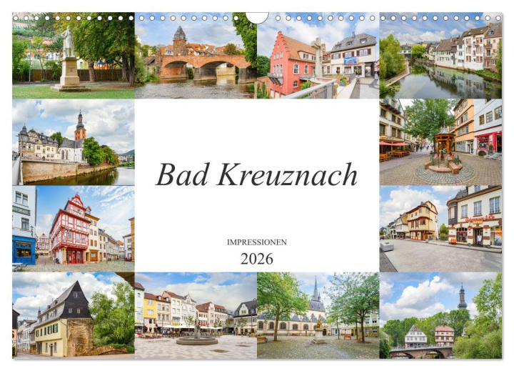 Kalendár/Diár Bad Kreuznach Impressionen (Wandkalender 2026 DIN A3 quer), CALVENDO Monatskalender Calvendo