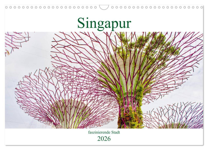 Kalendár/Diár Singapur - faszinierende Stadt (Wandkalender 2026 DIN A3 quer), CALVENDO Monatskalender Calvendo
