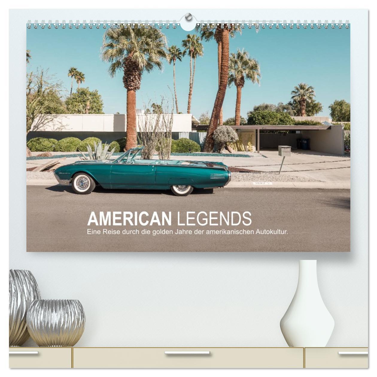 Kalendár/Diár AMERICAN LEGENDS (hochwertiger Premium Wandkalender 2026 DIN A2 quer), Kunstdruck in Hochglanz Calvendo