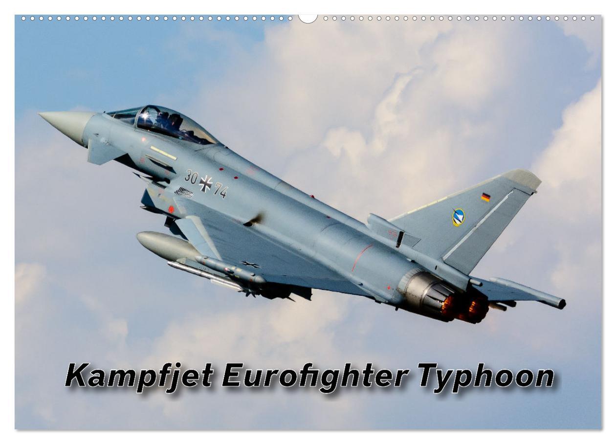 Kalendár/Diár Kampfjet Eurofighter Typhoon (Wandkalender 2026 DIN A2 quer), CALVENDO Monatskalender Calvendo