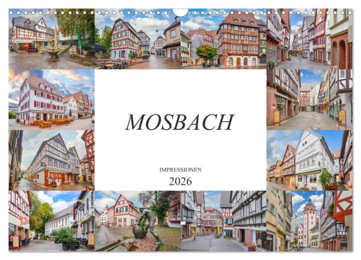 Kalendár/Diár Mosbach Impressionen (Wandkalender 2026 DIN A3 quer), CALVENDO Monatskalender Calvendo