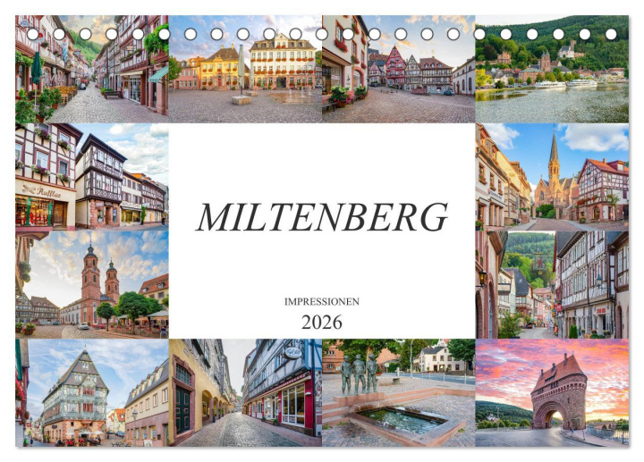Kalendár/Diár Miltenberg Impressionen (Tischkalender 2026 DIN A5 quer), CALVENDO Monatskalender Calvendo
