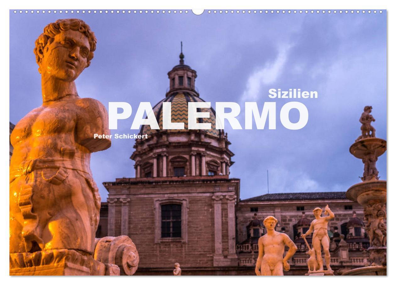 Kalendář/Diář Sizilien - Palermo (Wandkalender 2026 DIN A2 quer), CALVENDO Monatskalender Calvendo