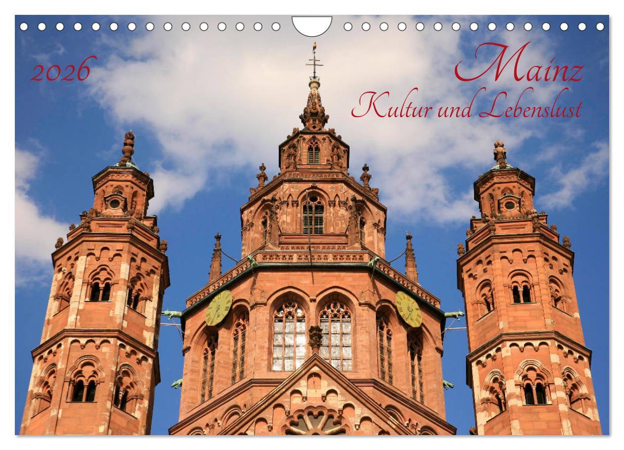 Kalendář/Diář Mainz Kultur und Lebenslust (Wandkalender 2026 DIN A4 quer), CALVENDO Monatskalender Calvendo
